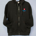 Black Zip-up Hoodie-$45