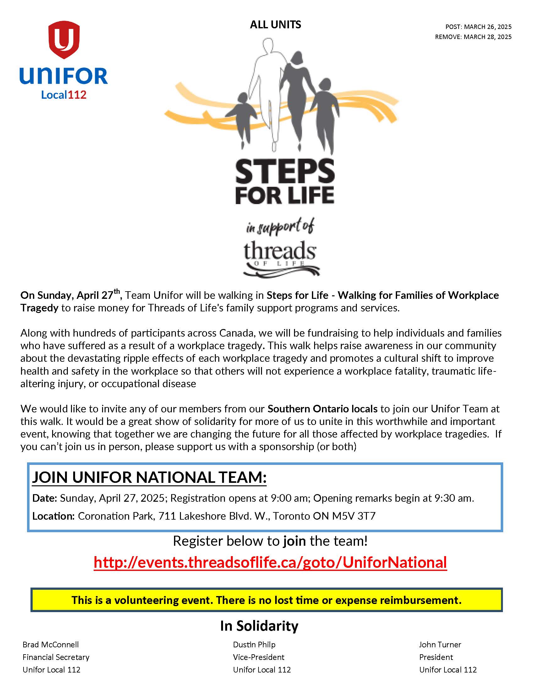 2025 STEPS FOR LIFE WALK