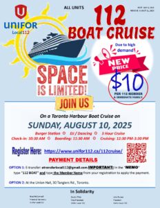 112 BOAT CRUISE DETAILS