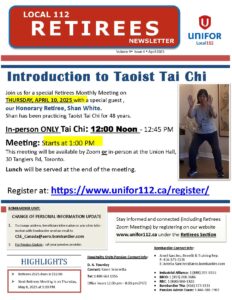 RETIREES NEWSLETTER APRIL 2025 Page 1