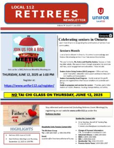 RETIREES NEWSLETTER JUNE 2025 Page 1