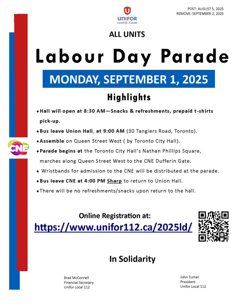 Labour Day Highlights September 1, 2025