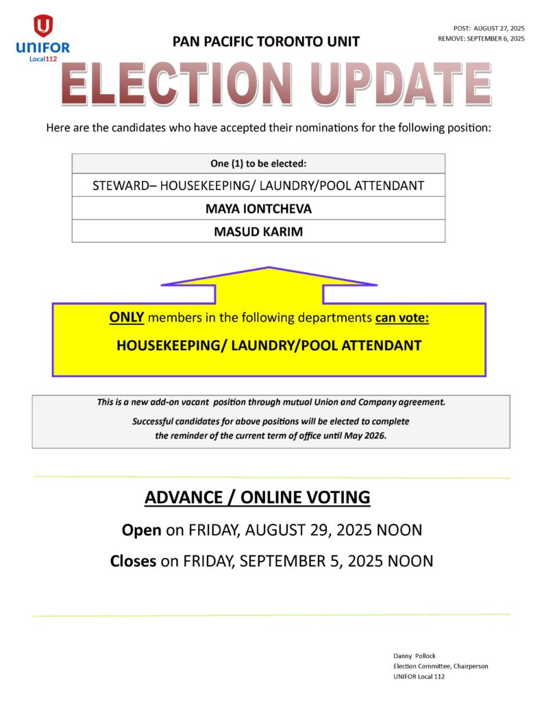 PPT ELECTION UPDATE AUGUST 27, 2025