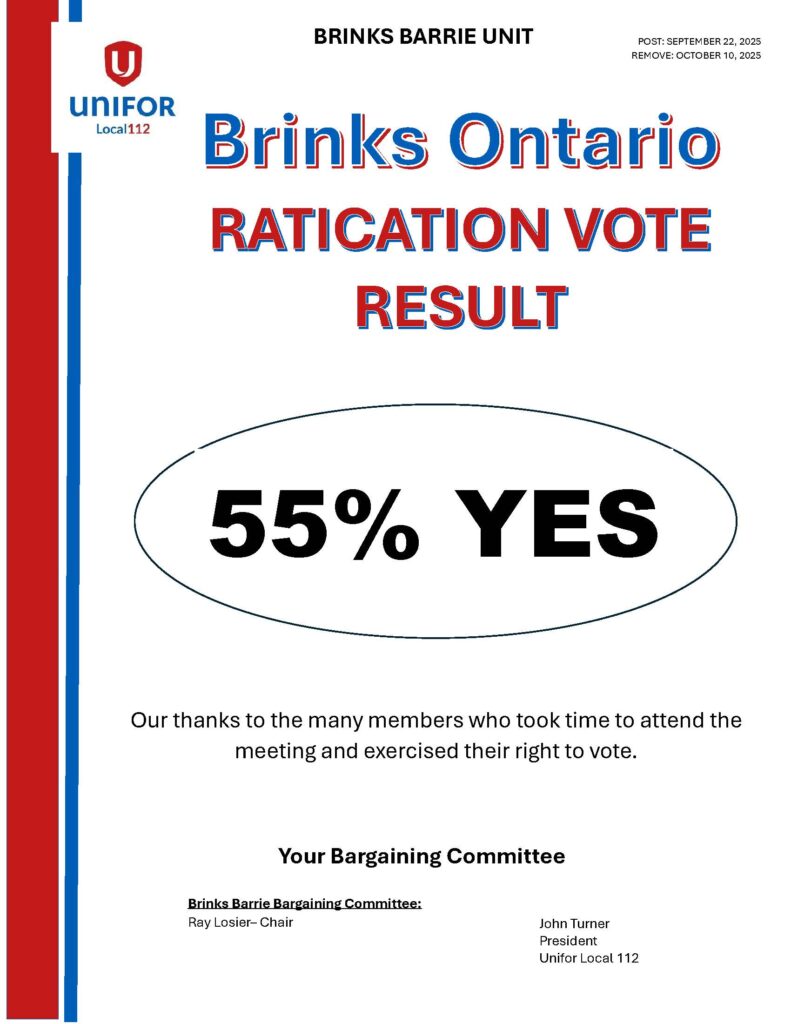 BB RATIFICATION VOTE RESULT NOTICE SEP. 22 2025