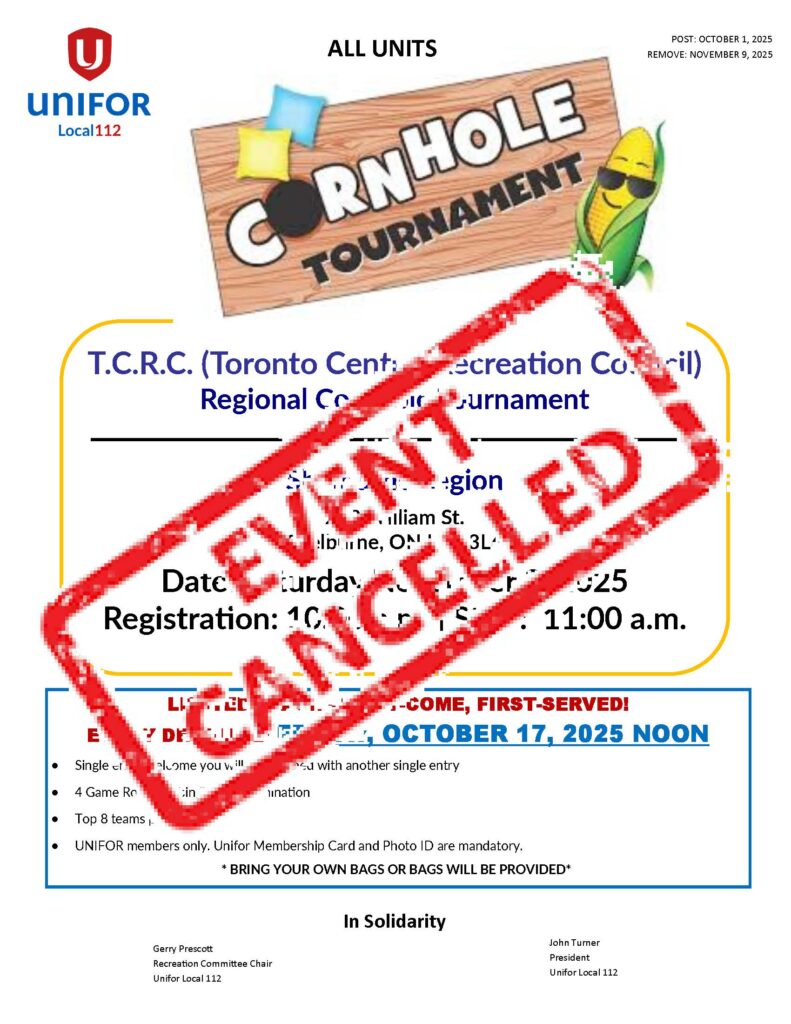 CANCELLED Regional Cornhole Tournament CANCELLED Regional Cornhole Tournament