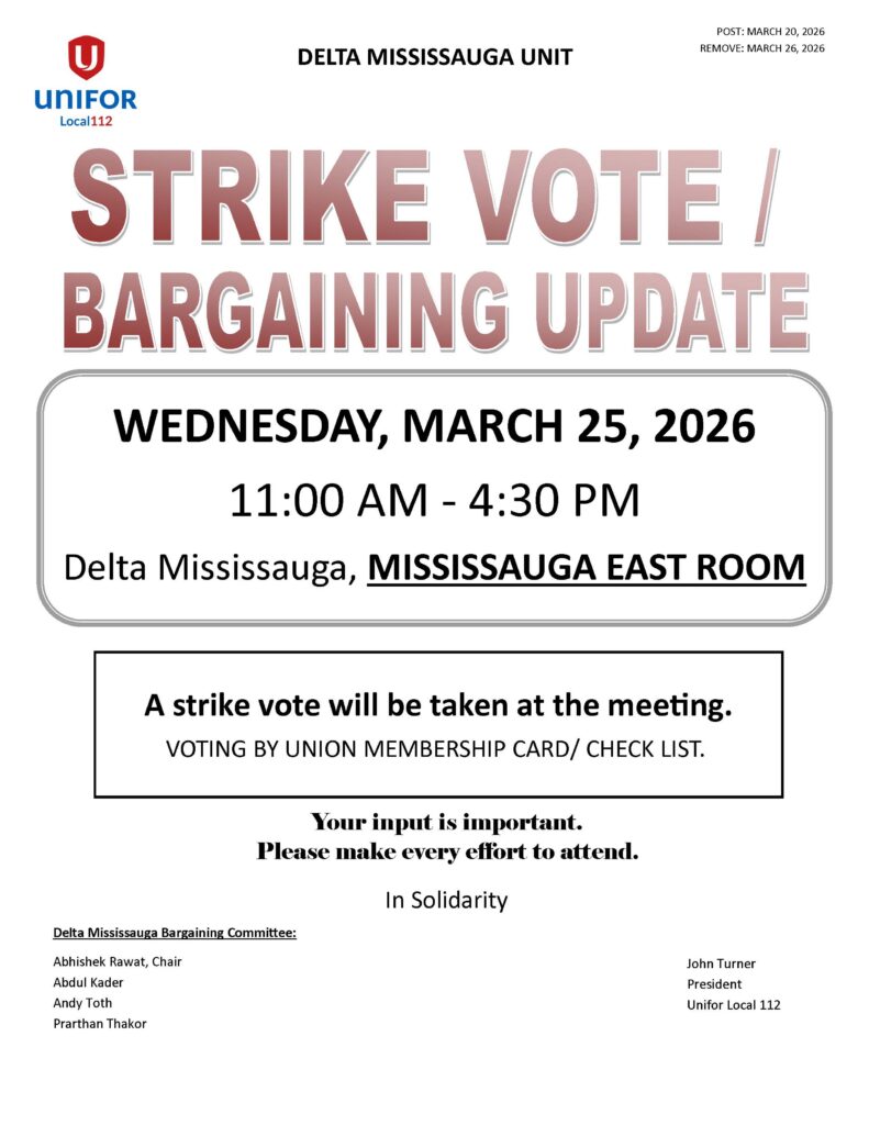 DM STRIKE VOTE MEETING AS OF MARCH 20, 2026