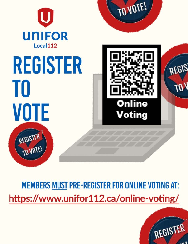 REGISTER FOR ONLINE VOTING as of Feb. 11, 2026
