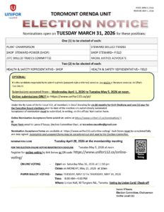 TO ELECTION NOTICE