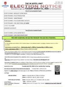 TWH ELECTION NOTICES