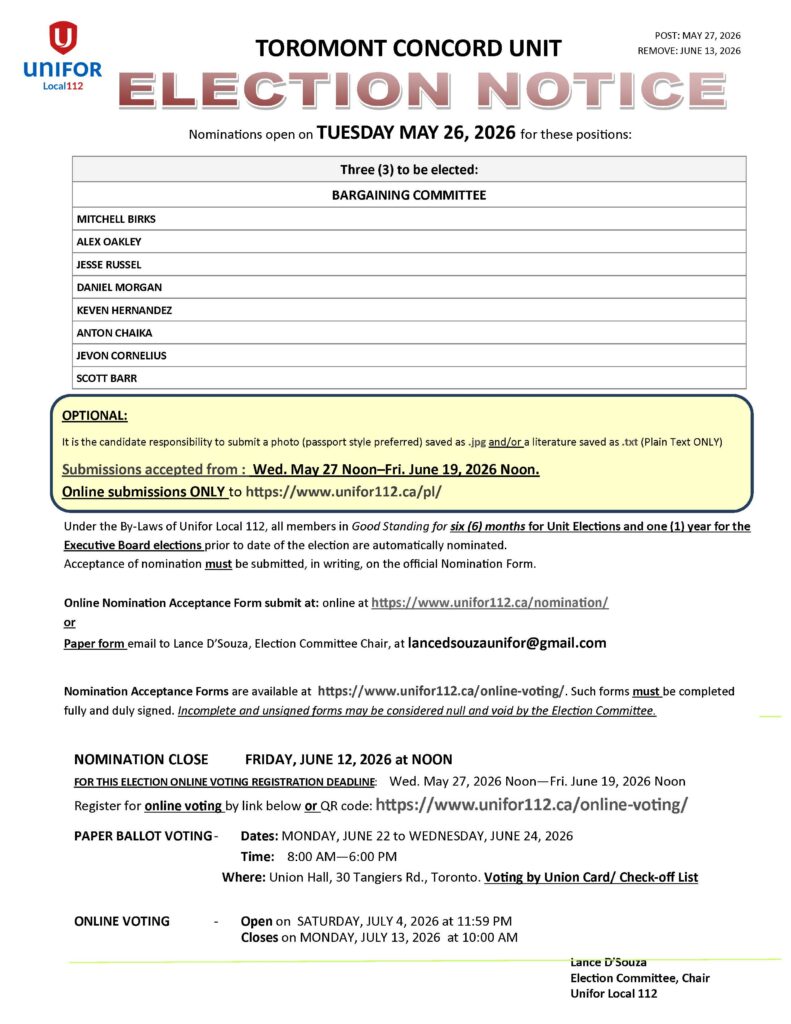 TC 2026 BC ELECTION NOTICE