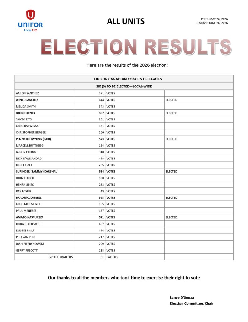 UCC 2026 ELECTION RESULTS UCC 2026 ELECTION RESULTS