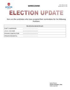 WC 2026 ELECTION UPDATE