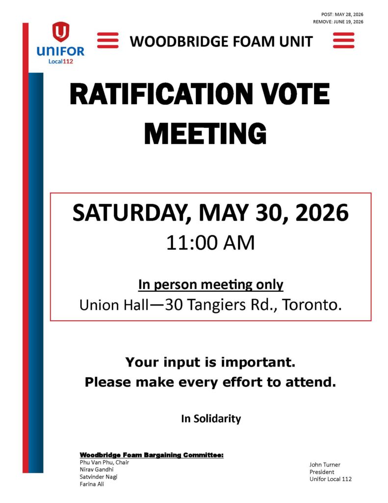 WF RATIFICATION MEETING NOTICE