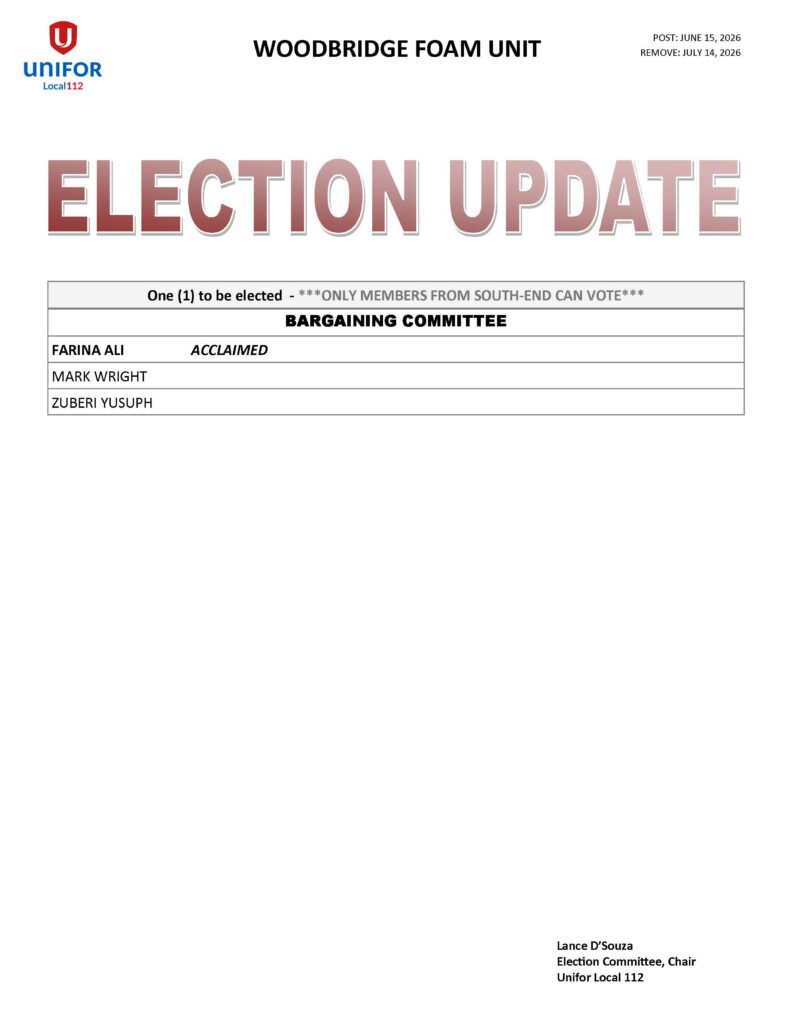 WF BC 2026 ELECTION UPDATE