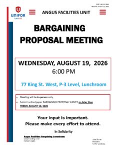 AF BARGAINING PROPOSAL MEETING