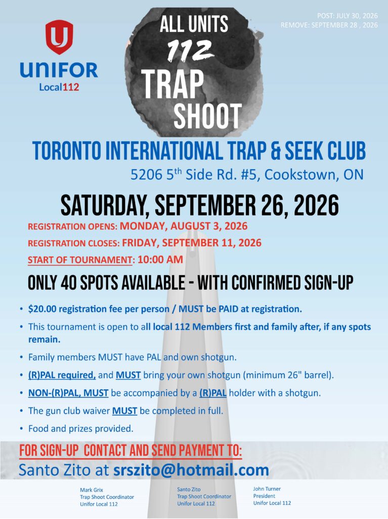 SEP 2026 TRAP SHOOT