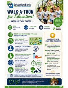 Walk a thon Instruction Sheet