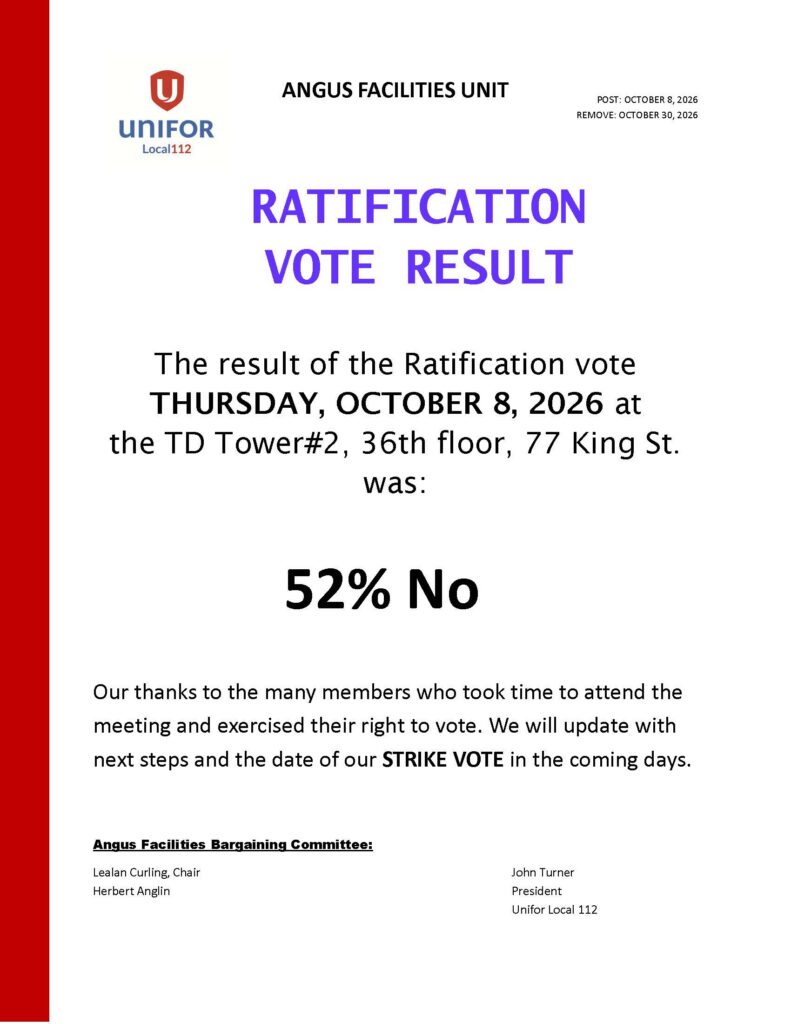 AF RATIFICATION VOTE RESULT NOTICE OCT 8 2026